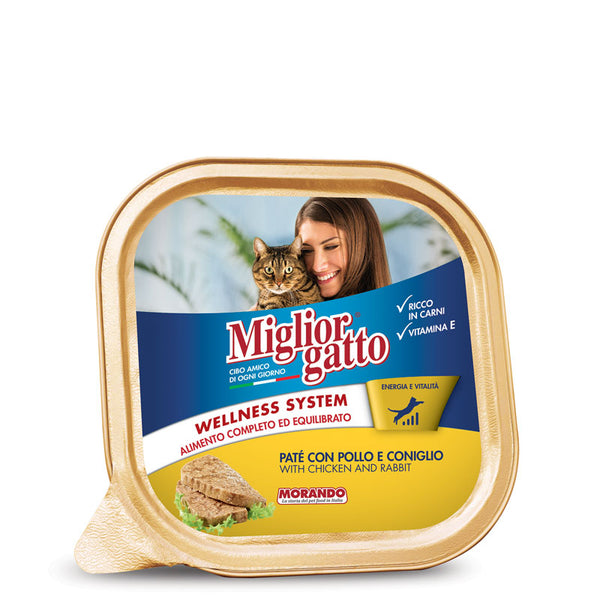 Miglior gatto – pate’ with chicken and rabbit plate 100g - PetYard