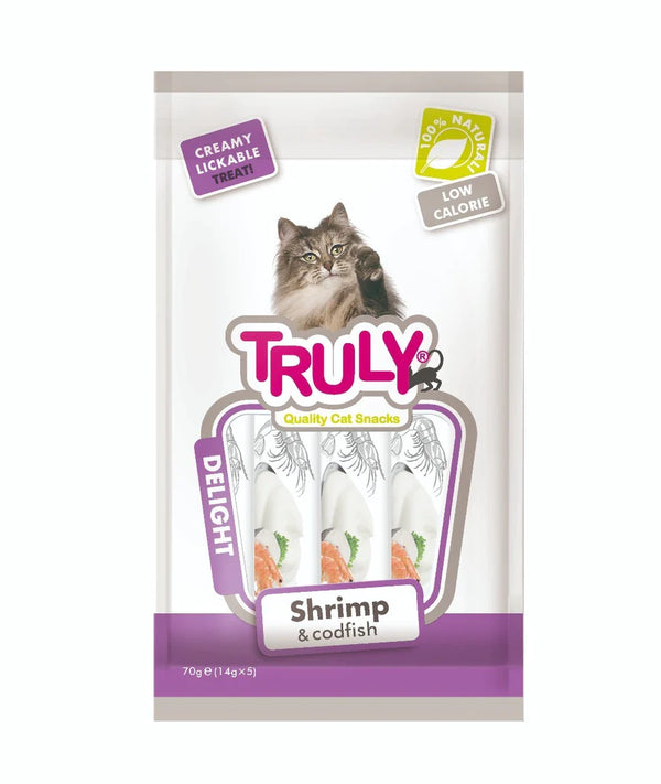 Truly Cat Treat Shrimp and Codfish Creamy (1 stick) - PetYard