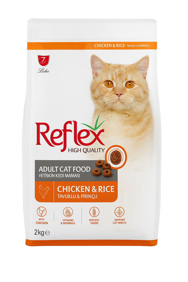 Reflex Chicken & Rice Cat Adult Dry Food 2KG