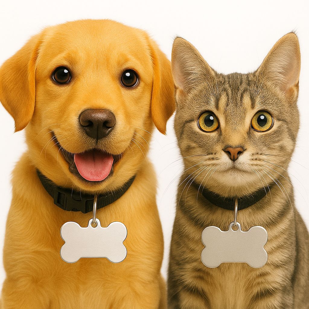 Pet ID Name Tag Steel Without Print