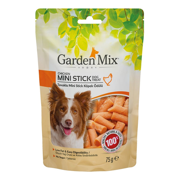 Garden Mix Dog Treat Mini Stick With Chicken 75g