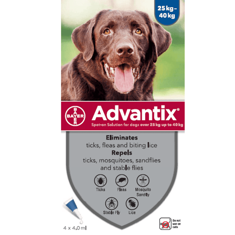 Advantix For Dogs - Big Dogs Over 25kg - 1 Pipette - PetYard