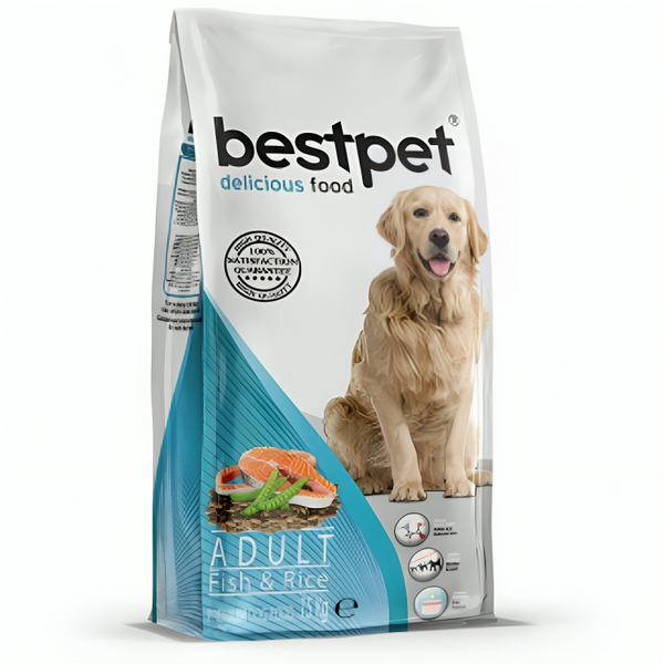 Bestpet Adult Dogs Dry Food With Fish & Rice 15 Kg