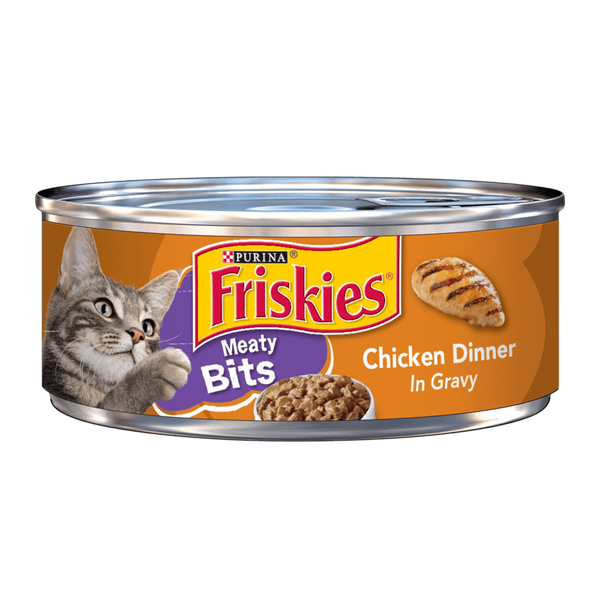 PURINA Friskies Meaty Bits with CHICKEN in Gravy Wet Cat Food 156gm - PetYard