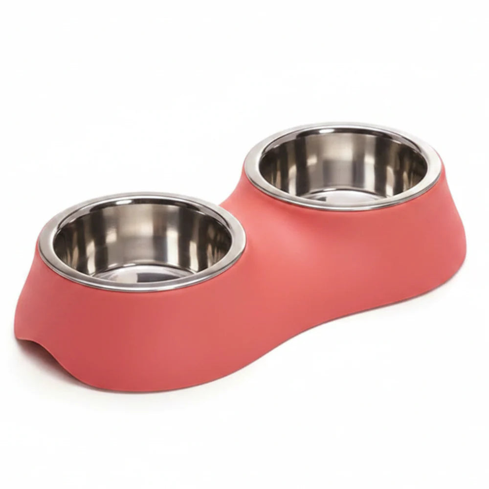 IMac Diva 22 Double Bowl for Pet 0.4+0.4L (32.5*16.5*6.3 Cm)
