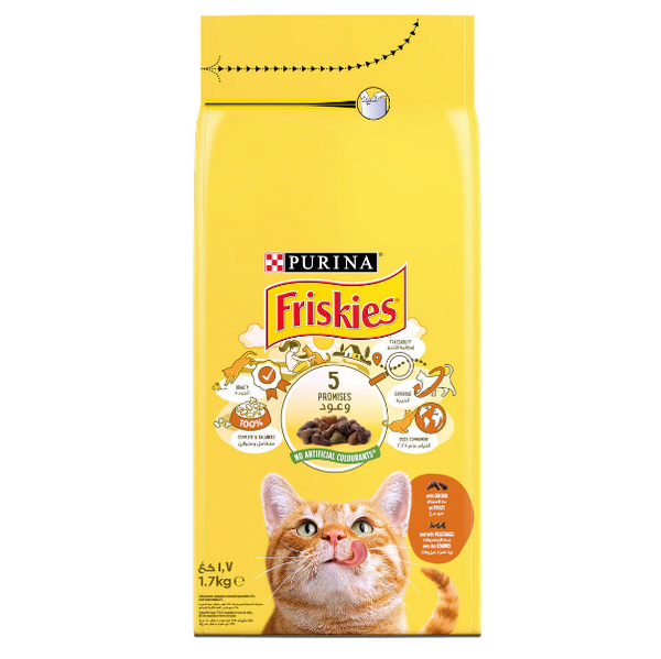 Purina Friskies with Chicken and Vegetables Cat Dry food 1.7Kg