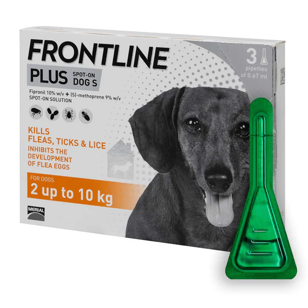 Frontline PLUS Spot On Small Dog (2 up to 10kg) - 1 Pipette - PetYard