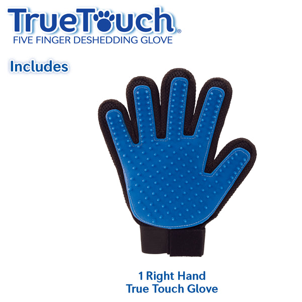 True Touch Deshedding Glove For Gentle And Efficient Pet Grooming - PetYard