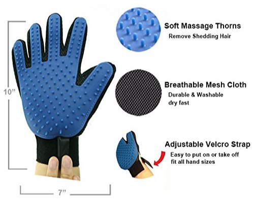 True Touch Deshedding Glove For Gentle And Efficient Pet Grooming - PetYard