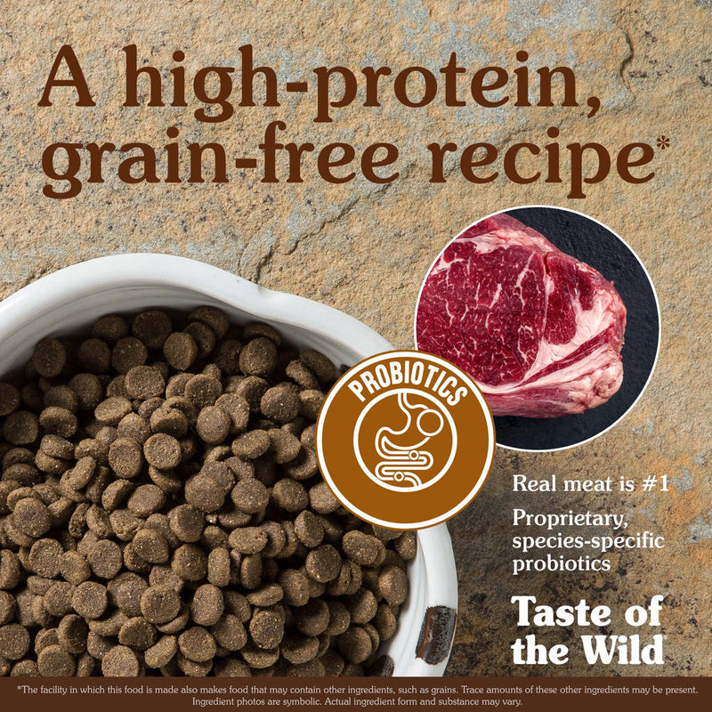 Taste oF The Wild High Prairie Canine Dry Food with Roasted Bison & Roasted Venison (2kg/5.6kg/12.2kg) - PetYard