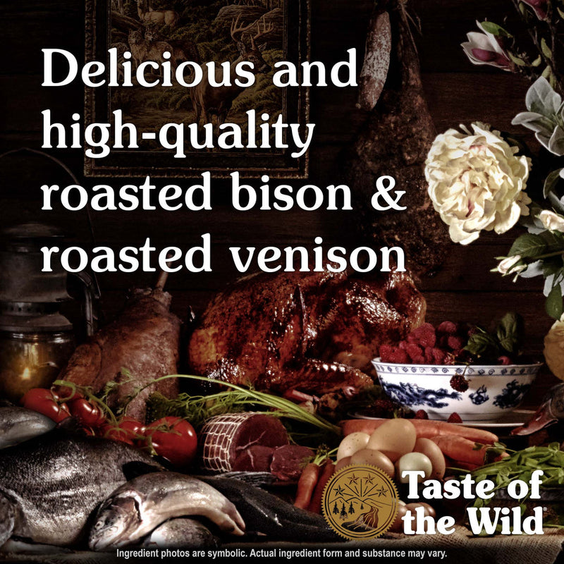 Taste oF The Wild High Prairie Canine Dry Food with Roasted Bison & Roasted Venison (2kg/5.6kg/12.2kg) - PetYard