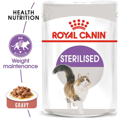 Royal Canin Sterilised in Jelly (85 gm\Pouch) - Wet food for neutered adult cats - PetYard