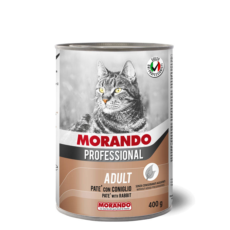 Morando Professional Wet Food For Adult Cats with rabbit pate 400g - PetYard