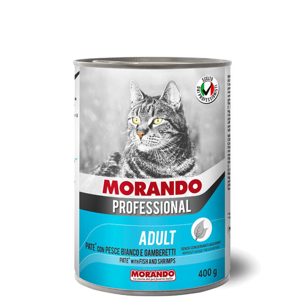 Morando Professional Wet Food For Adult Cats with fish &shrimp pate 400g - PetYard