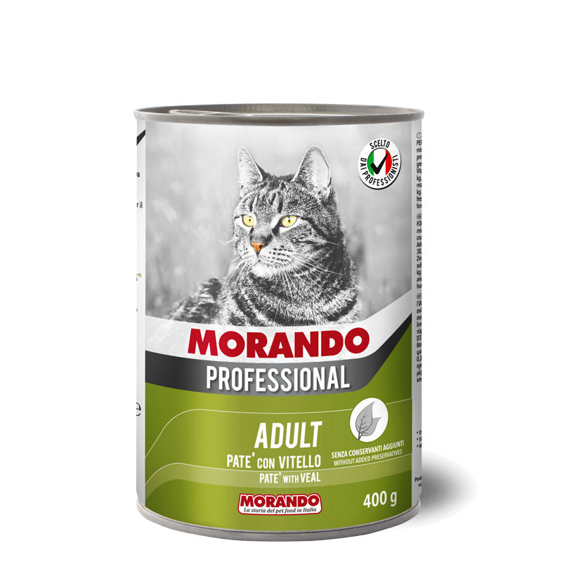 Morando Professional Wet Food For Adult Cats with veal pate 400g - PetYard