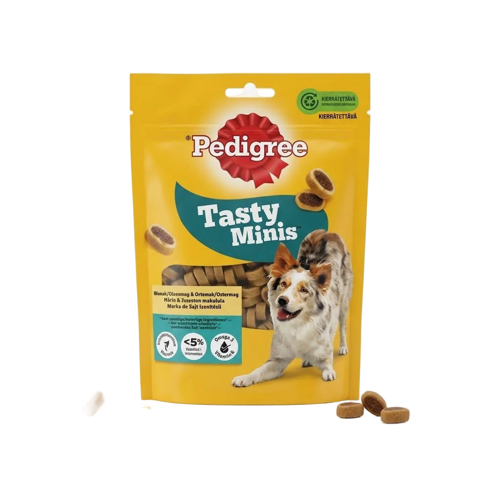 Pedigree Tasty Minis with Beef & Cheese Dog Treats 140G