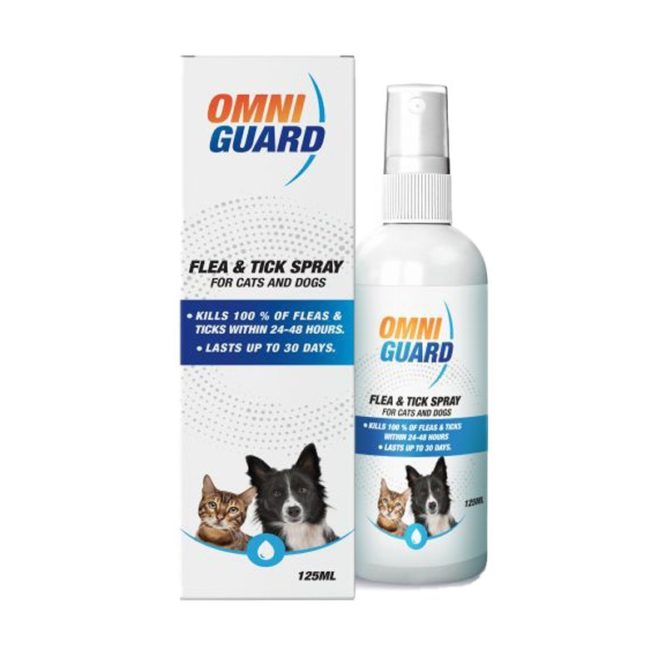 Omni Guard Cats & Dogs Flea & Tick Spray 125 ml - PetYard