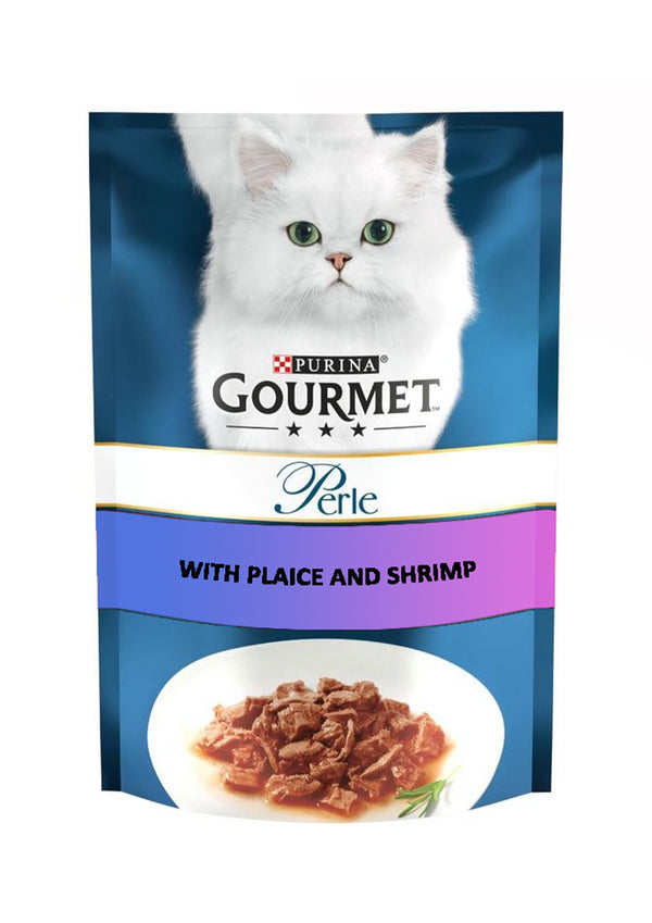 Purina GOURMET Perle With Plaice And Shrimp 85g - PetYard