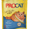Procat pouch With duck Chunks in Jelly 100g