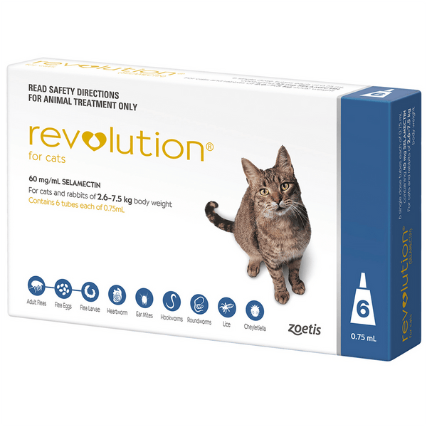 Revolution Topical Solution for Cats, 5.1-15 lbs - 1 Pipette - PetYard