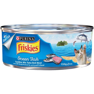 Purina Friskies Sardines With Tuna Wet Food For Cats 155gm - PetYard