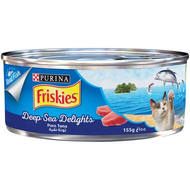 Purina Friskies Deep Sea Delights Tuna for Cats, 155 g - PetYard