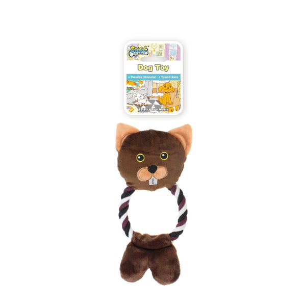 Soleil Plush Dog Toy W/Rope Body - PetYard