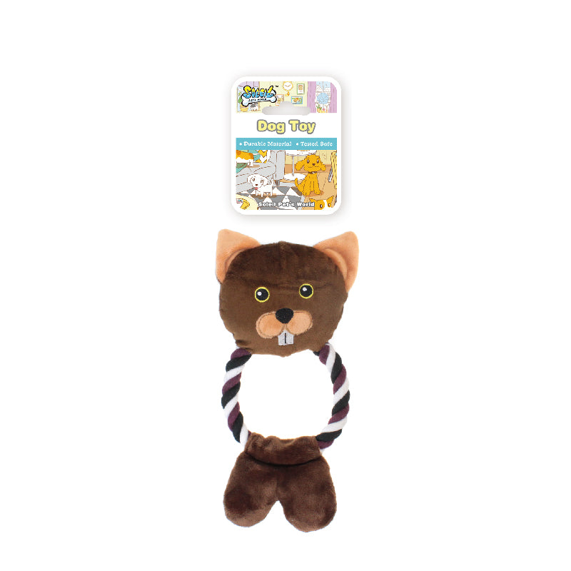 Soleil Plush Dog Toy W/Rope Body - PetYard