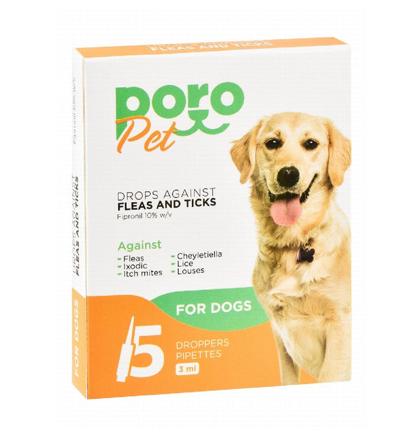 Poro Pet Flea and Tick Solution for Dogs 1 Pipette