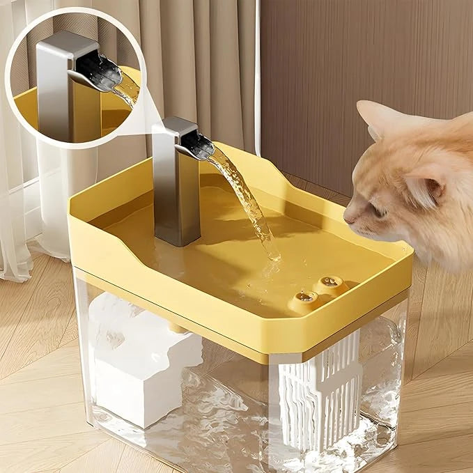 Automatic Water Drinking Fountain Dispenser for Pets - Water Dispenser Cats & Dogs - Ultra Quiet Pump 1.5L