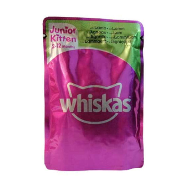 Whiskas Wet cat food with Lamb 85 gm for kitten - PetYard