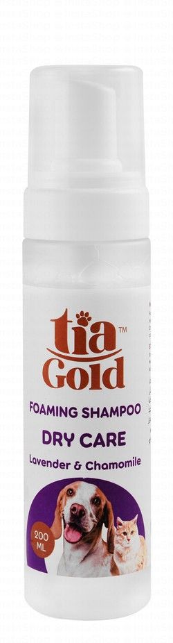 Tia Gold Pet Foam Shampoo Lavender & Chamomile Scent 200ml