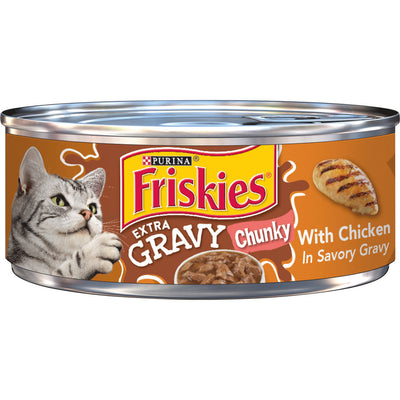 PURINA Friskies Extra Gravy Chunky With Chicken In Savory Gravy Wet Cat Food 156g - PetYard