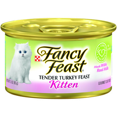 PURINA FANCY FEAST Kitten Turkey Wet Cat Food 85g - PetYard