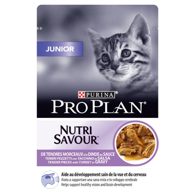 PURINA PRO PLAN Junior Nutri Savour with Turkey in Gravy 85g - PetYard