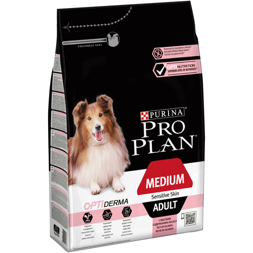 PURINA® PRO PLAN® Dog Medium Adult Sensitive Skin with OPTIDERMA® Rich in Salmon Dry Food - PetYard