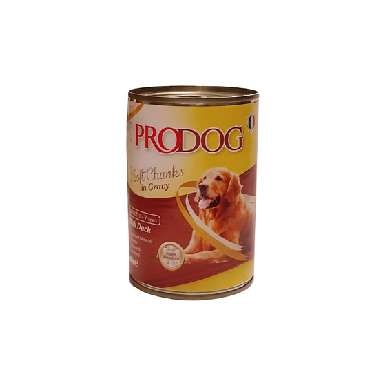 PRODOG Chunks in Gravy With Duck 415g - PetYard