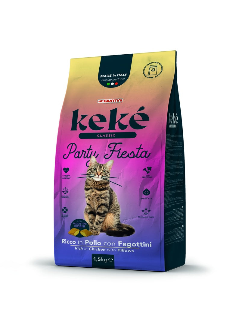 Keke Classic Party Fiesta Cat Dry Food 1.5 Kg - PetYard