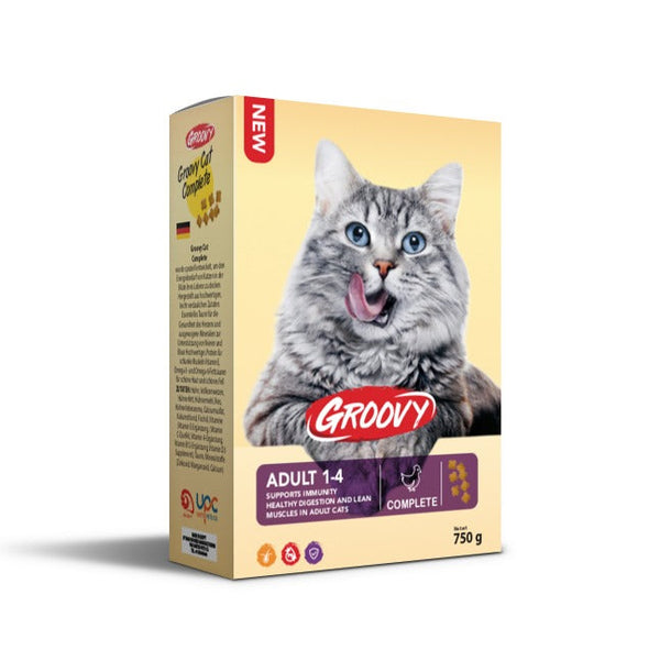 Groovy Complete With Chicken Adult Cat Dry Food 750 g - PetYard