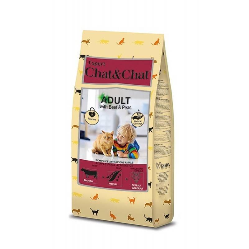 Expert Chat & Chat Adult Cat Food ًWith Beef & Peas 14 Kg - PetYard