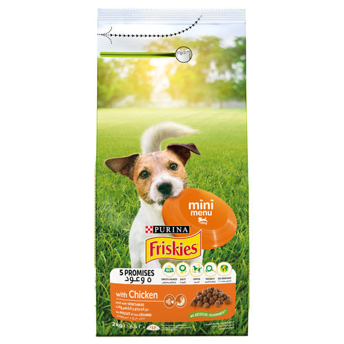 Purina FRISKIES MINI (>2kg) Dog Food with Chicken and Vegetables 2kg - PetYard