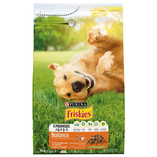 Purina FRISKIES BALANCE Dog Food with Chicken and Vegetables 3kg - PetYard