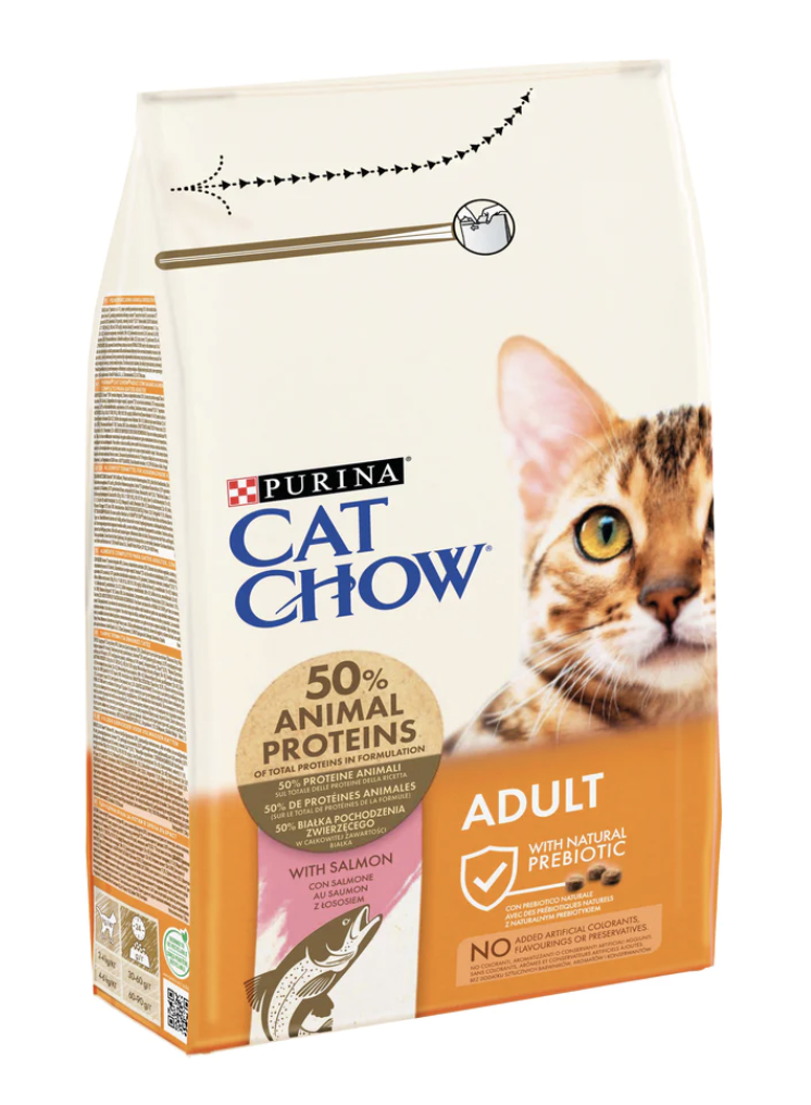 Cat Chow Rich in Salmon Adult Cat Dry food - PetYard