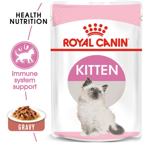 Royal Canin Kitten In Gravy (85gm\ Pouch) - wet food for kittens up to 12 months - PetYard