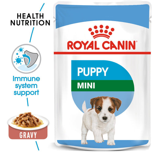 Royal Canin Mini Puppy in Gravy (85 gm\pouch) - wet food for small dogs - PetYard